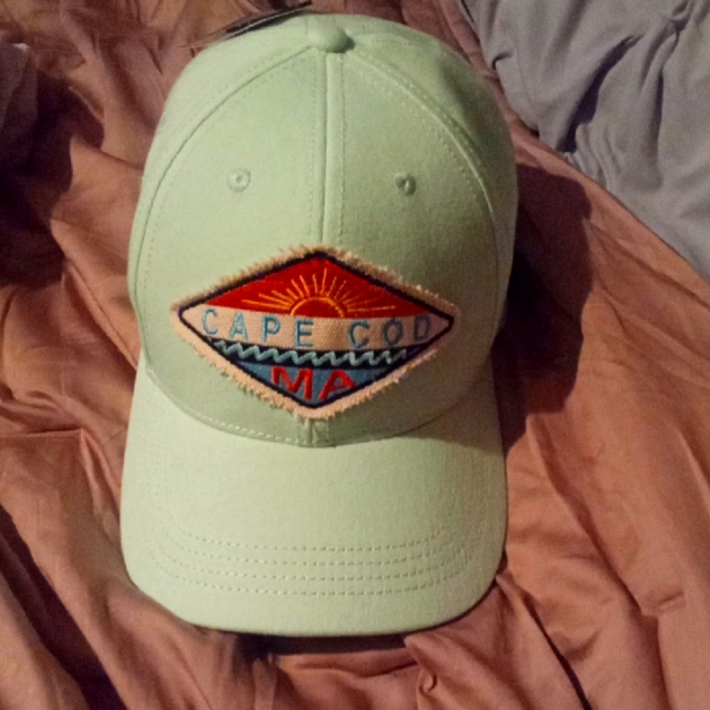 Cape Cod MA Embroidered Green Baseball Cap